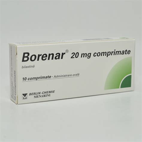 borenar|Borenar 20 mg comprimate Prospect bilastinum